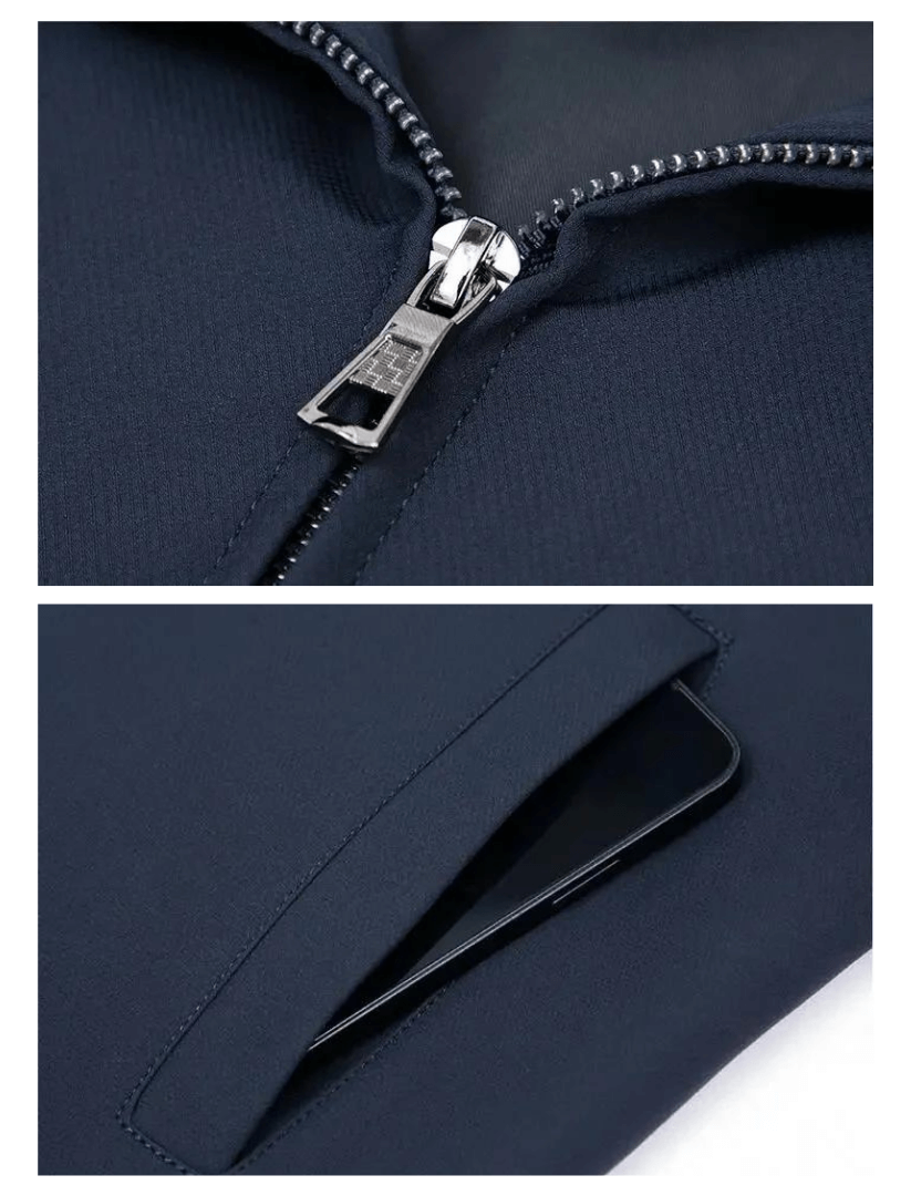 Men's Fit Zip Up Leather Jacket