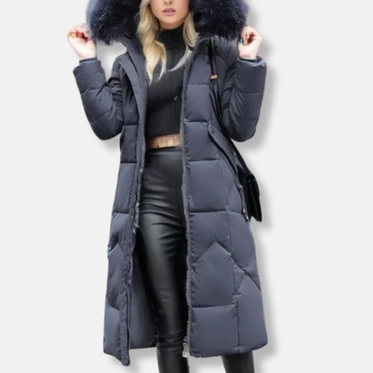 Warm Quilted Puffer Parka Coat