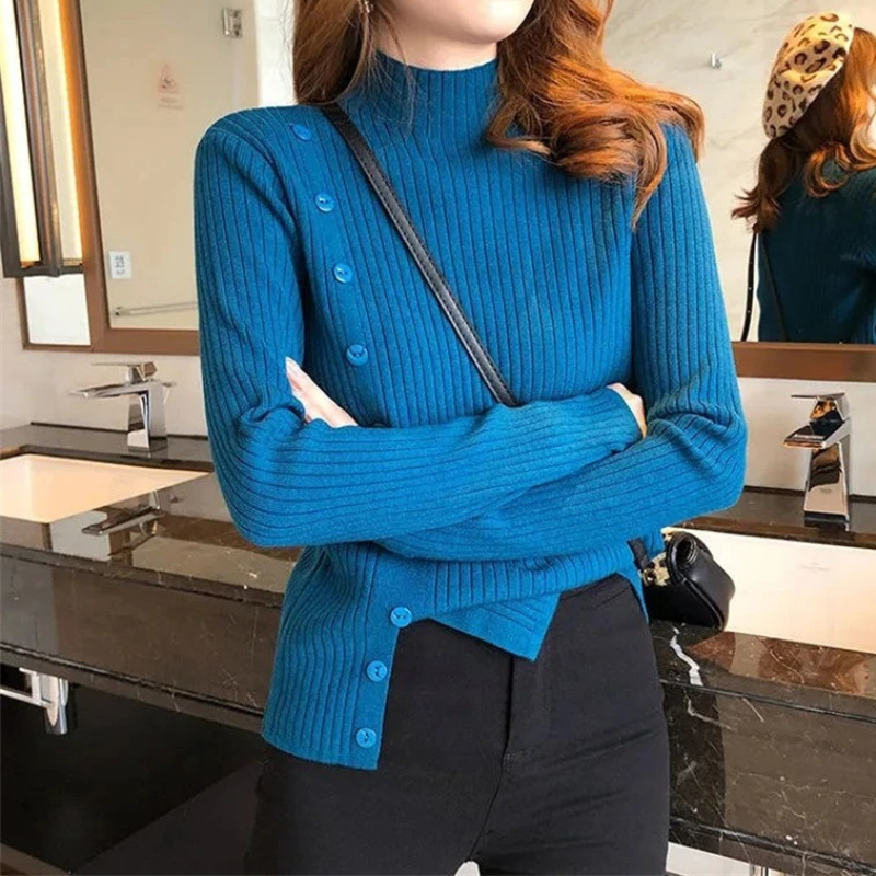 Cozy Soft Knit Crew Neck Sweater - OutfitLondon