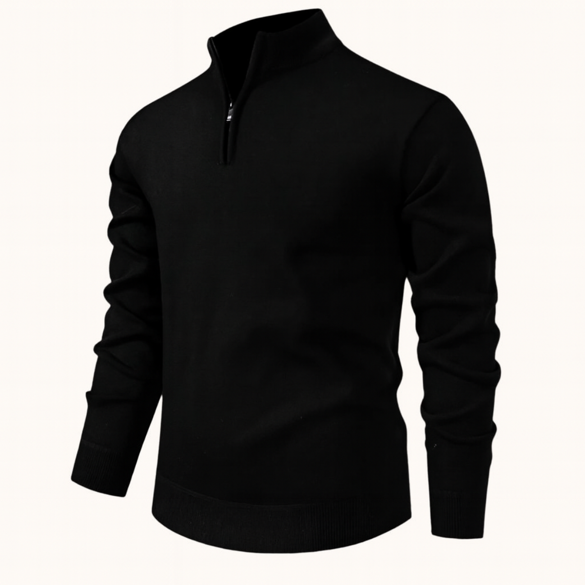 Classic Mens Quarter Zip Sweater