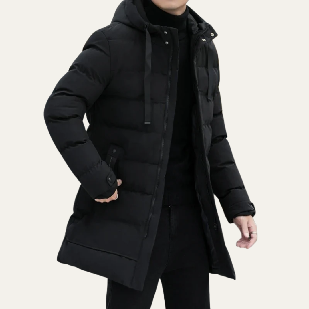 Warm Men's Full Zip Puffer Jacket