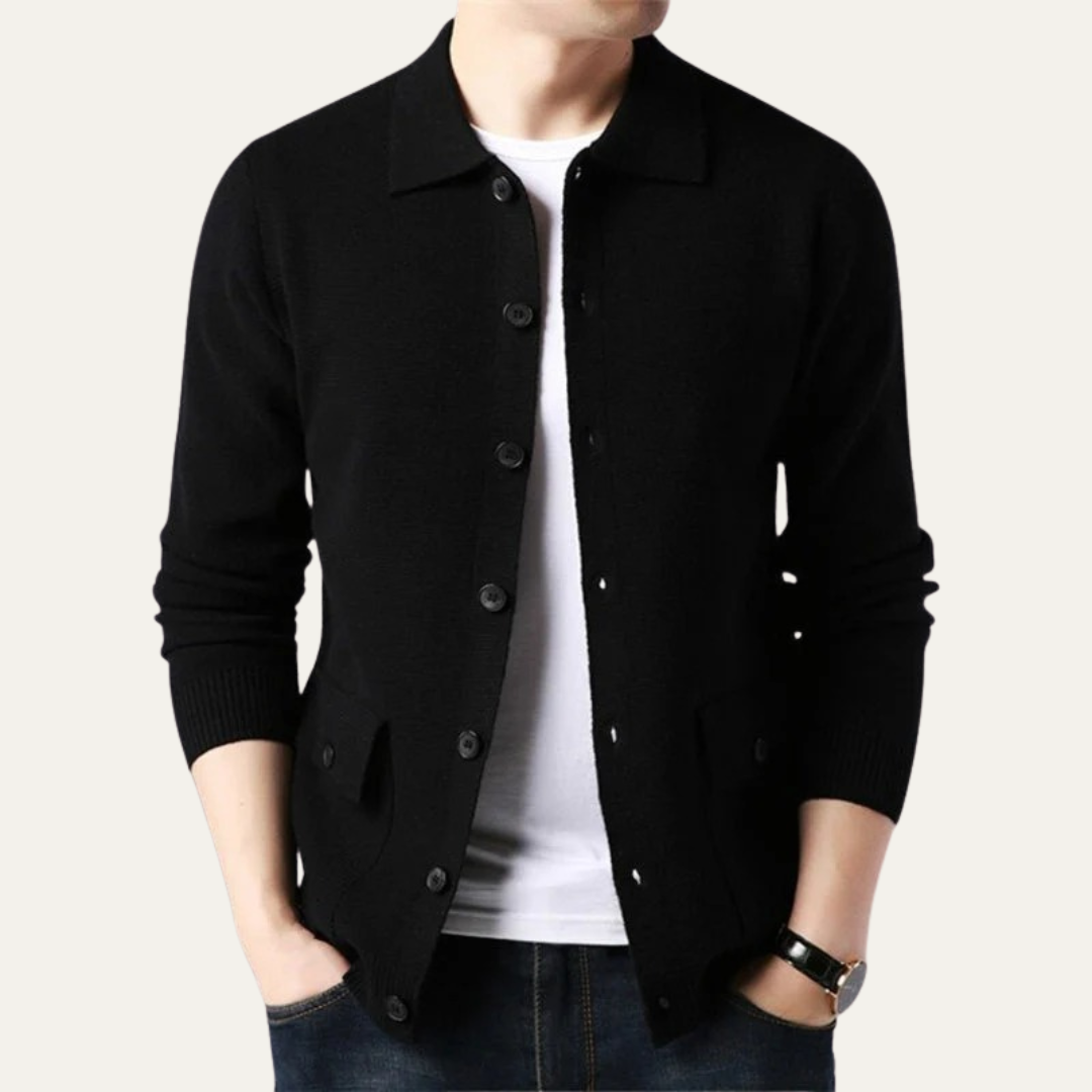 Men's Casual Button Cardigan Sweater