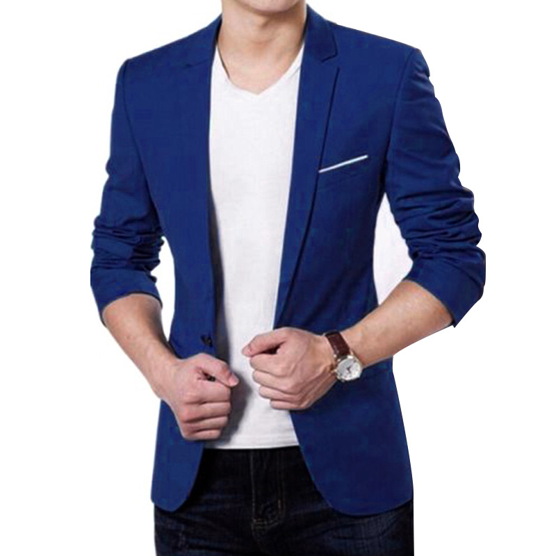 Classic Fit Men's One Button Slim Jacket