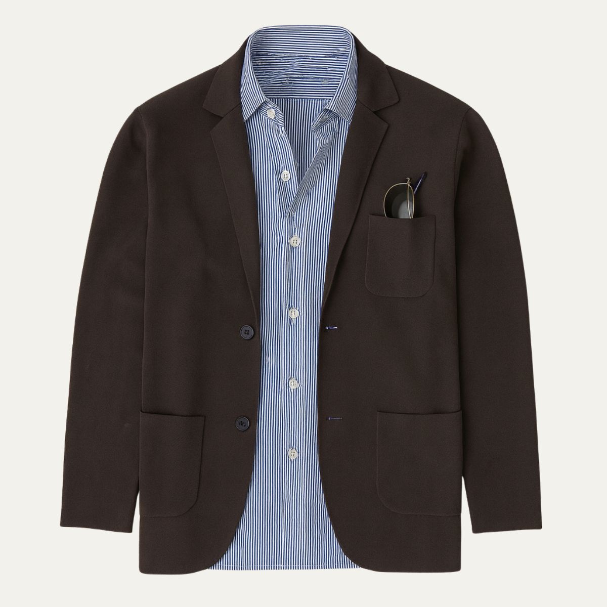 Lightweight Beige Summer Blazer for Men