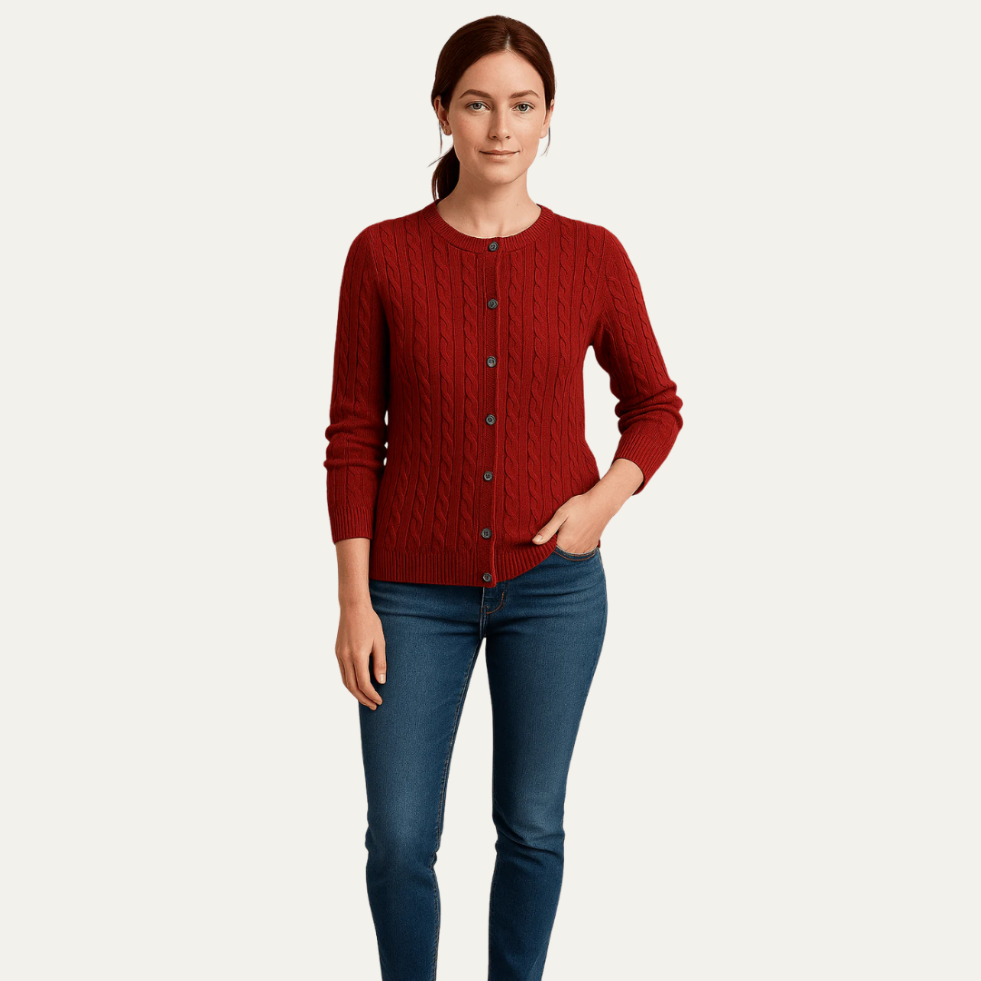 Soft Button Front Knit Women's Cardigan