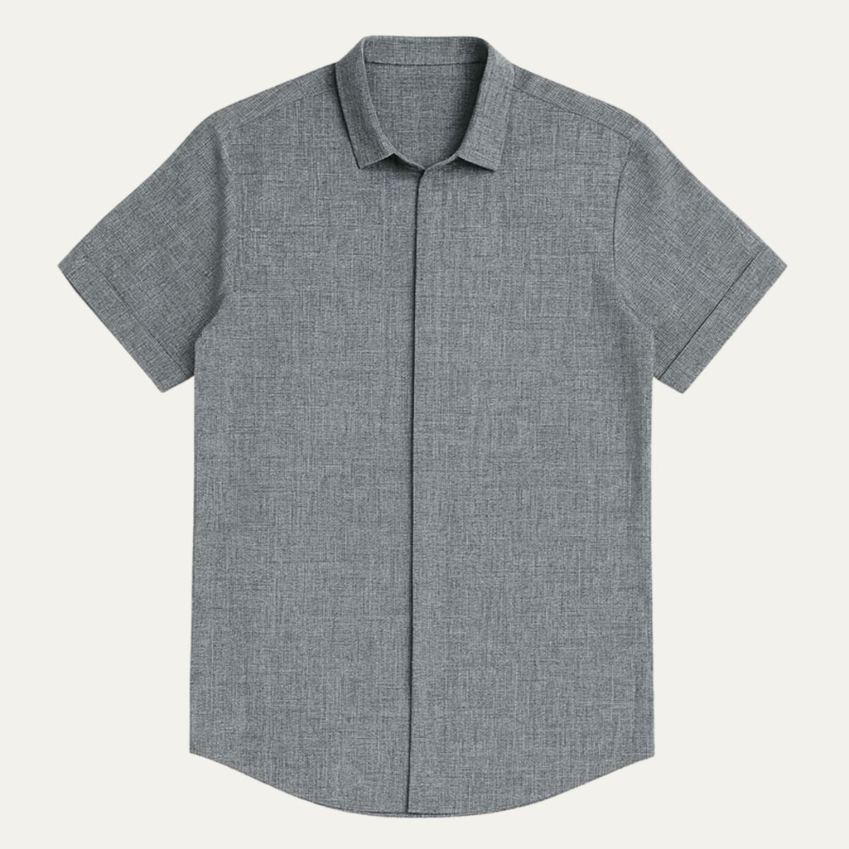 Relaxed Fit Pastel Short Sleeve Mens Shirt