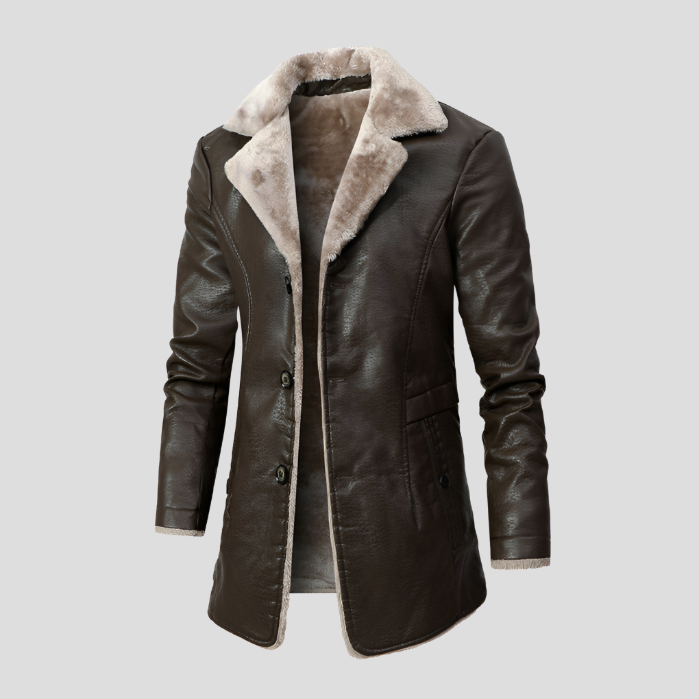 Warm Leather Shearling Jacket