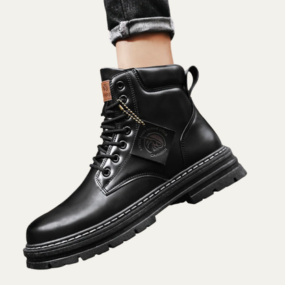 Tough Leather Lace Up Work Boots