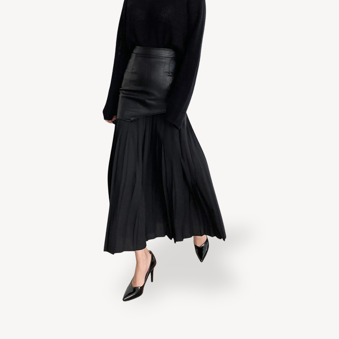 Flared Mid Length Womens Skirt