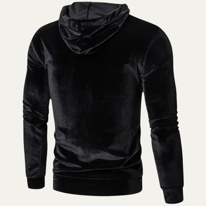 Soft Fleece Men's Hooded Sweatshirt with Pouch Pocket