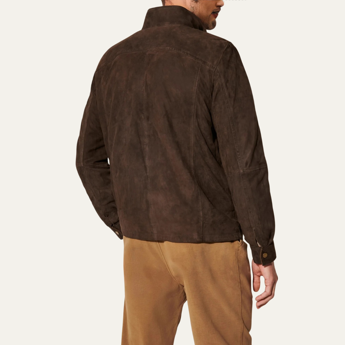Classic Men's Vintage Suede Bomber Jacket