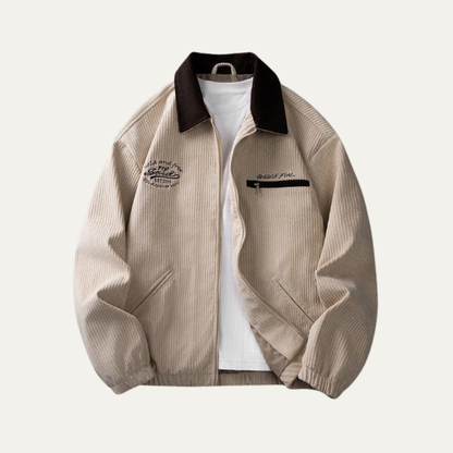 Men's Large Heavy Duty Zip Up Work Jacket