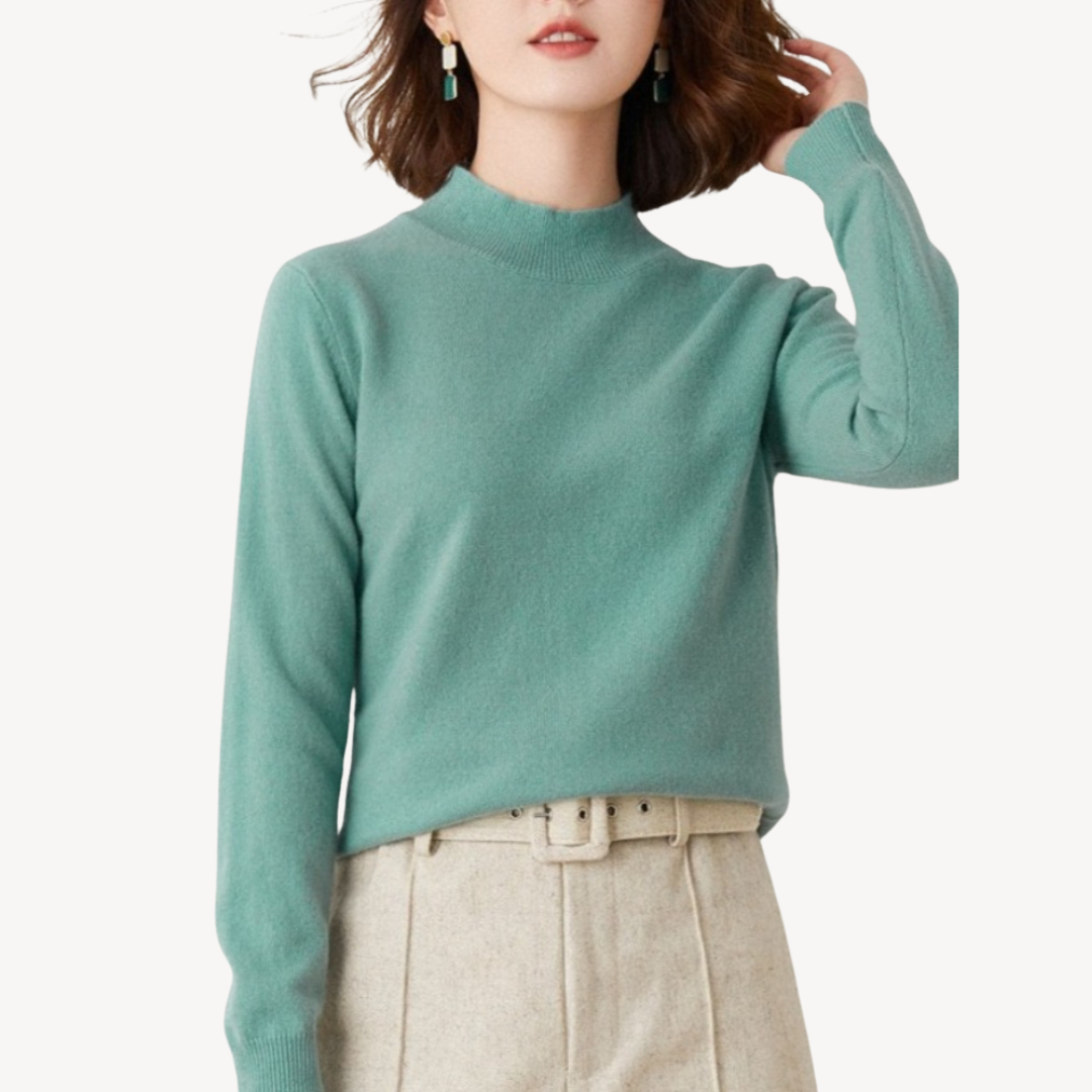 Soft Crew Neck Cashmere Jumper For Women