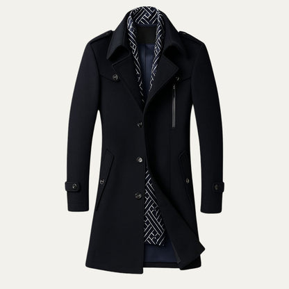 Classic Fit Mens Tailored Overcoat - OutfitLondon