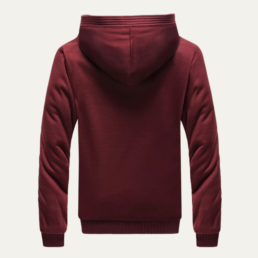 Warm Waterproof Fleece Lined Mens Hoodie Jacket