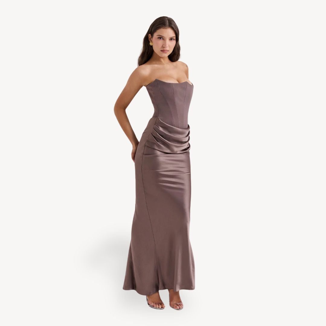 Sleeveless Luxe Evening Gown Women's Dress
