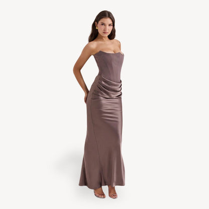 Sleeveless Luxe Evening Gown Women's Dress