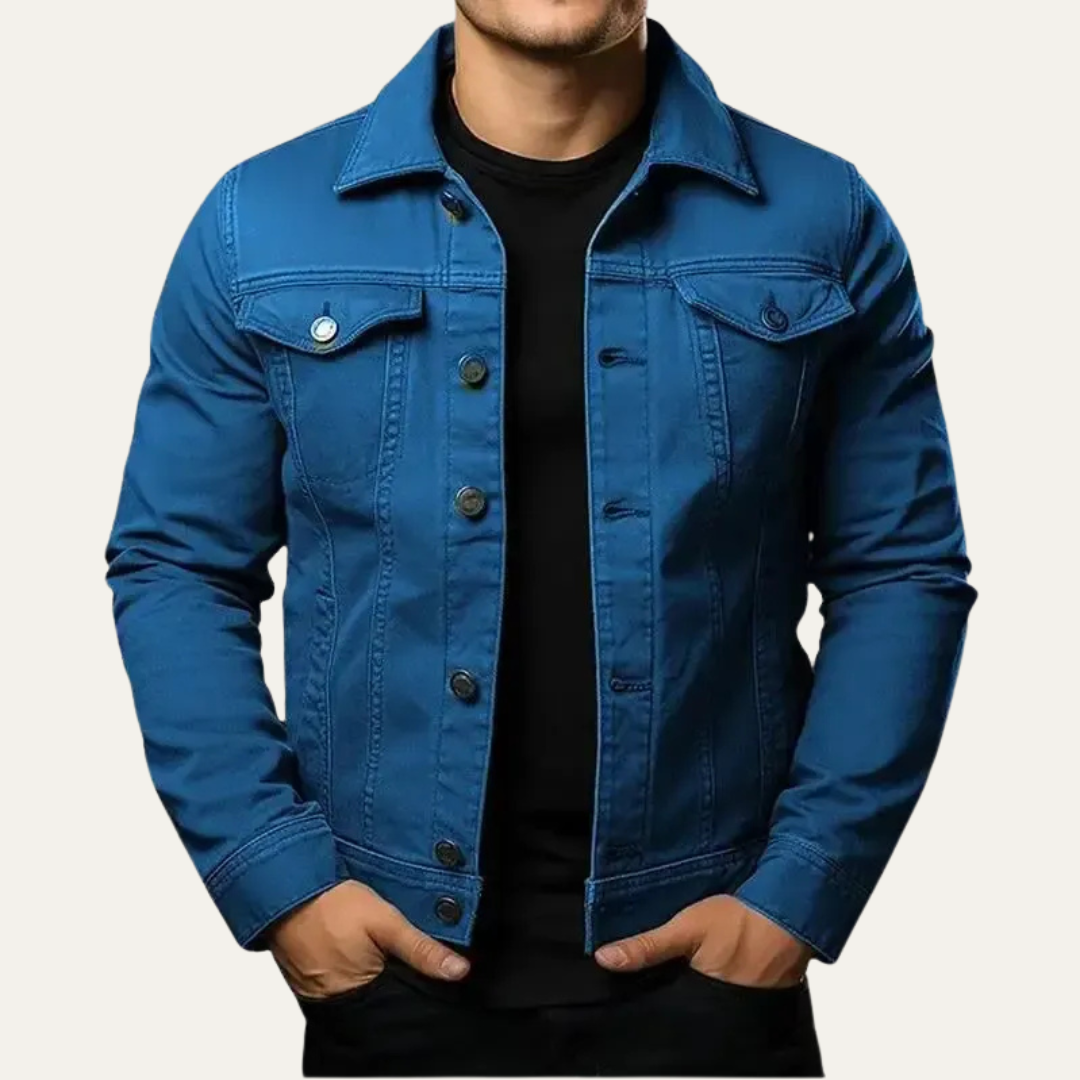 Rugged Stylish Blue Jeans Jacket