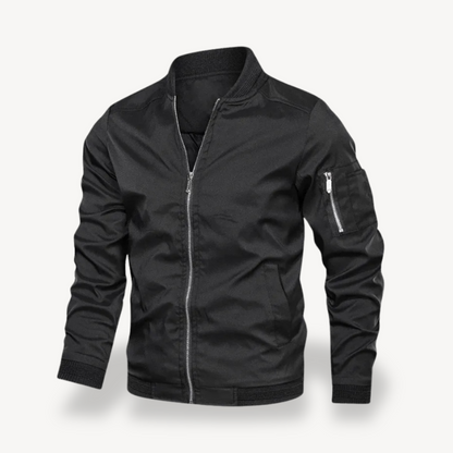 Slim Fit Water Resistant Bomber Jacket