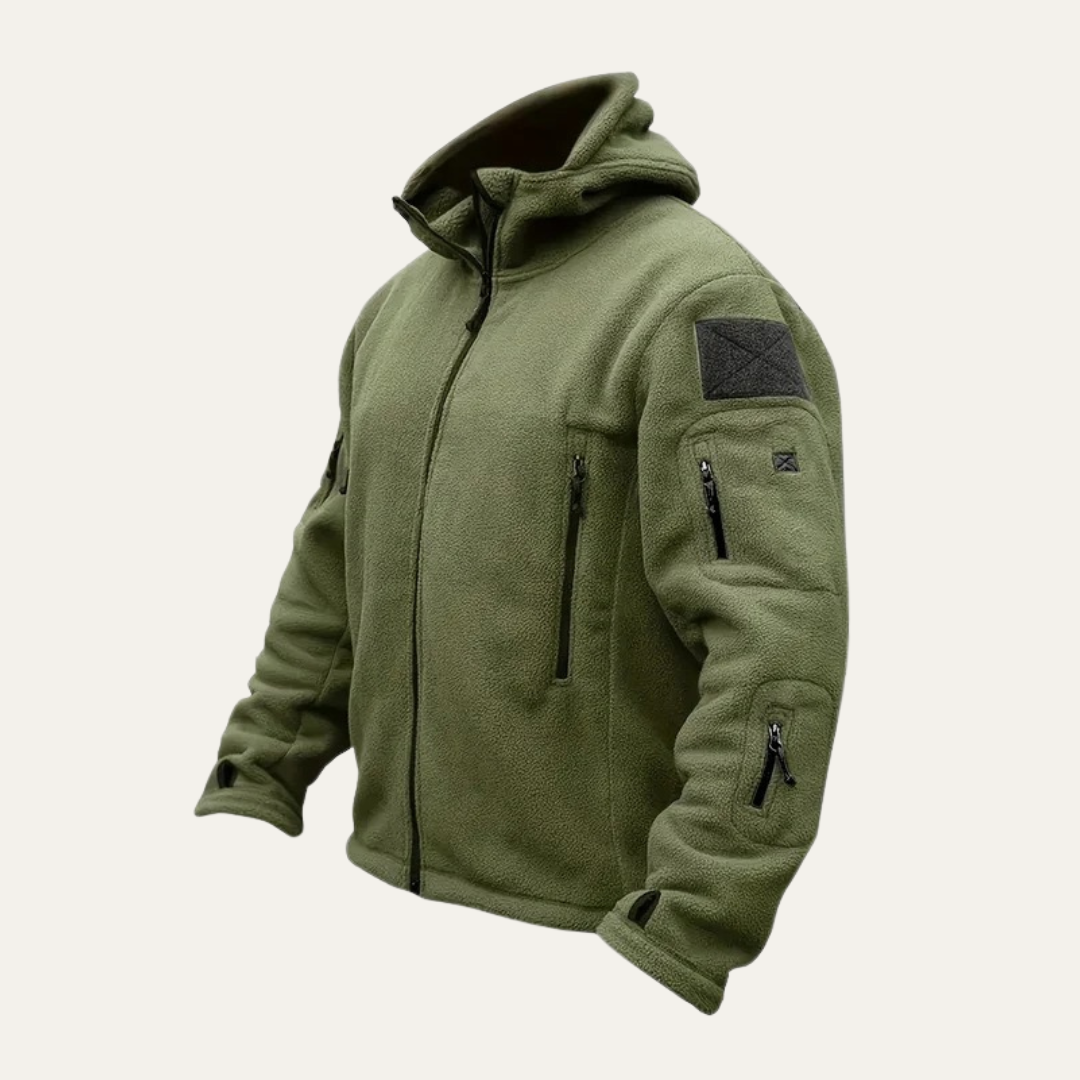 Men's Warm Waterproof Zip Up Fleece Jacket