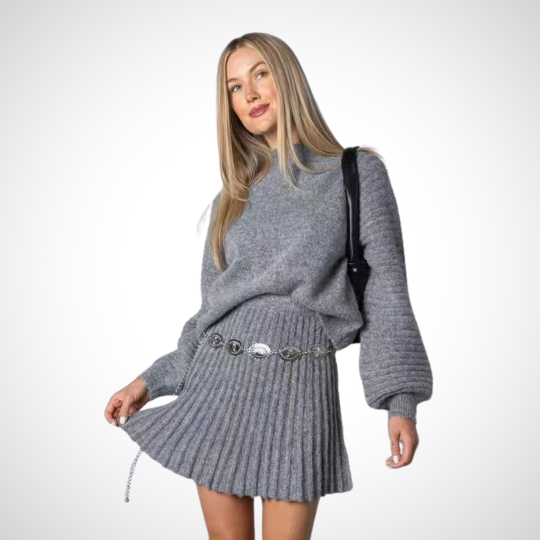 Cozy Knit 2-Piece Autumn Jumpsuit Set