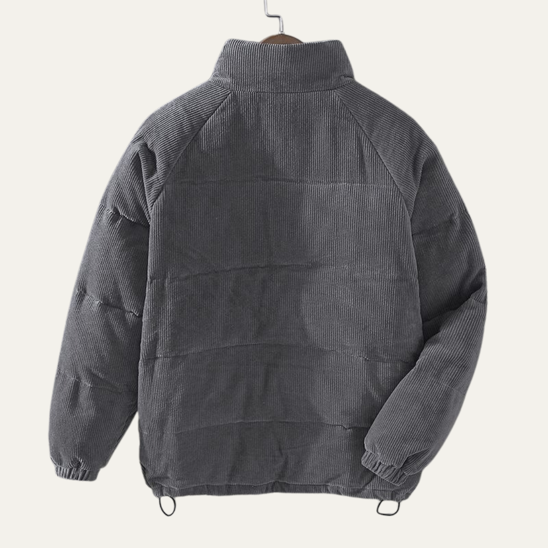 Warm Insulated Quilted Puffer Coat for Men