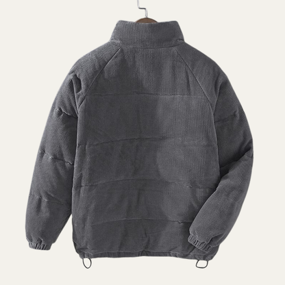 Warm Insulated Quilted Puffer Coat for Men
