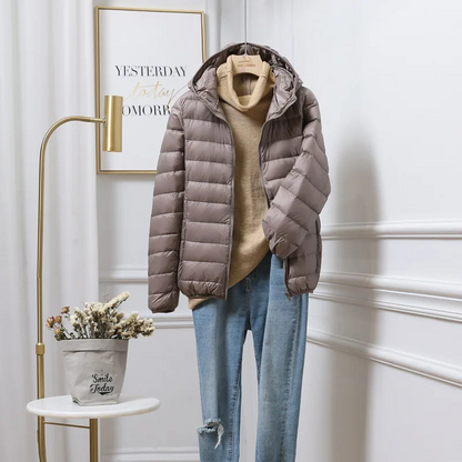 Comfortable Ladies Filled Parka Jacket