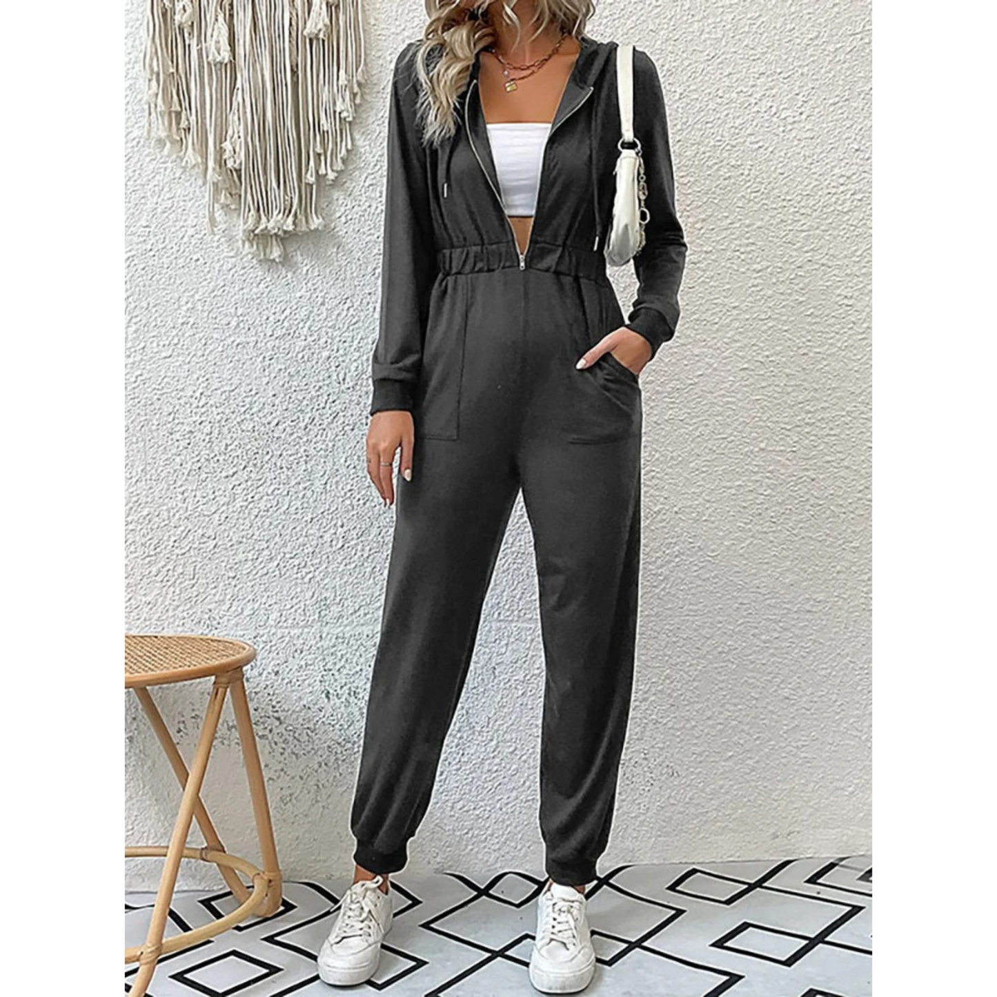 Relaxed Fit Women's Sports Jumpsuit