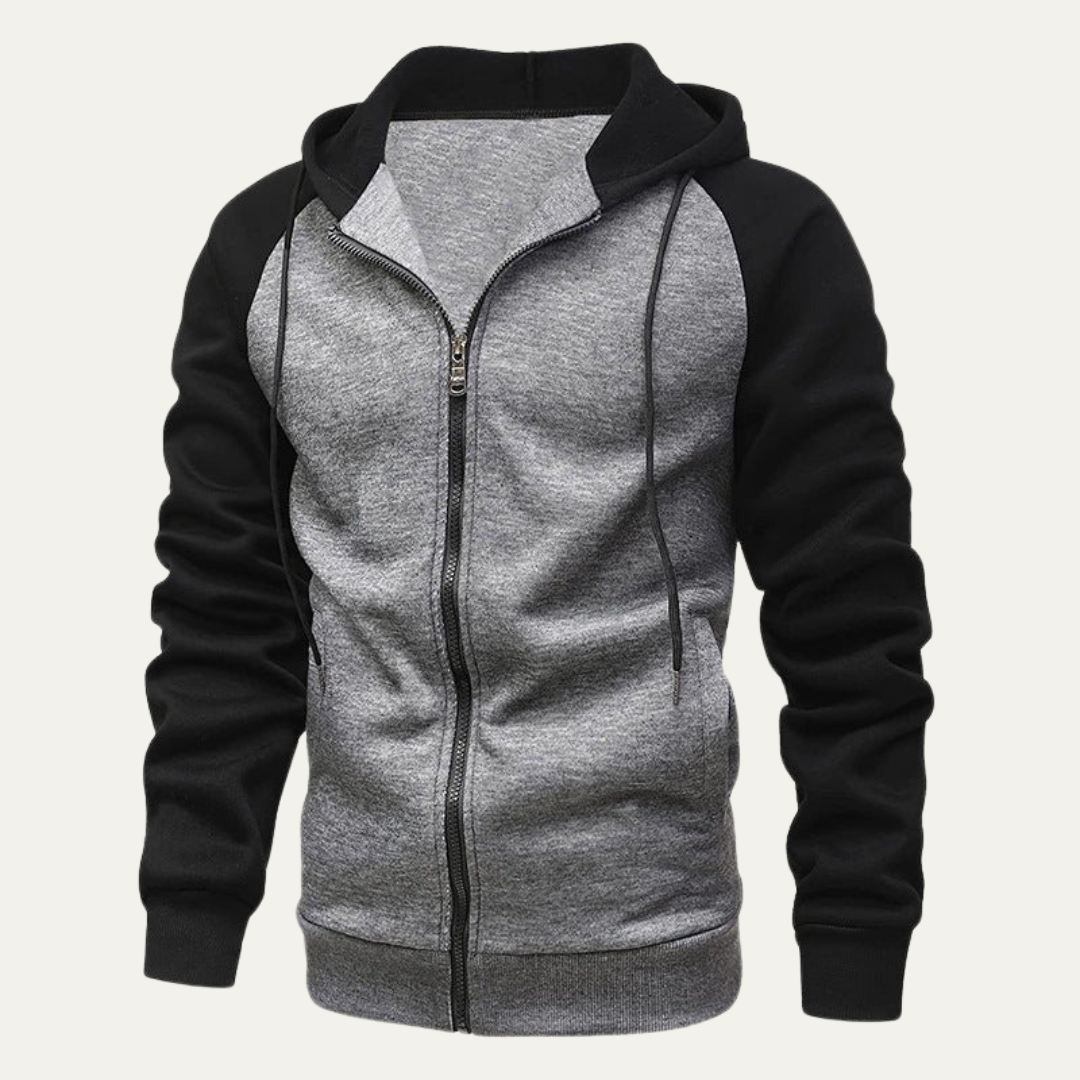 Men's Classic Zip Up Hooded Sweatshirt
