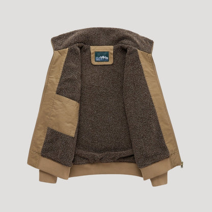 Warm Fleece Bomber Jacket Winter Coat