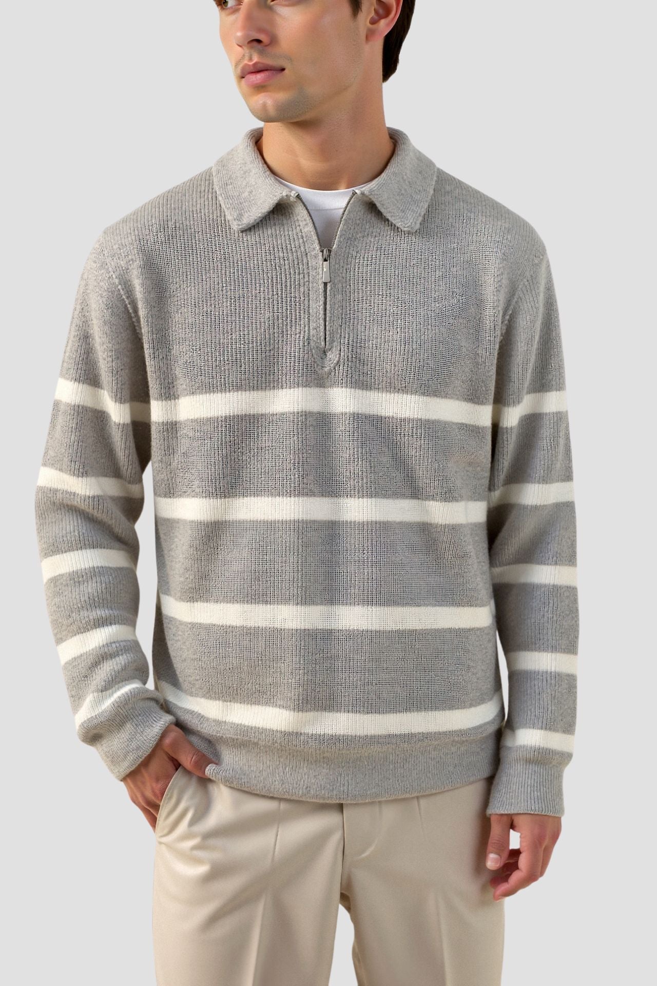 Timeless Quarter Zip Sweater for Men