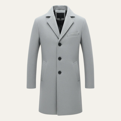 Men's Warm Waterproof Long Trench Coat