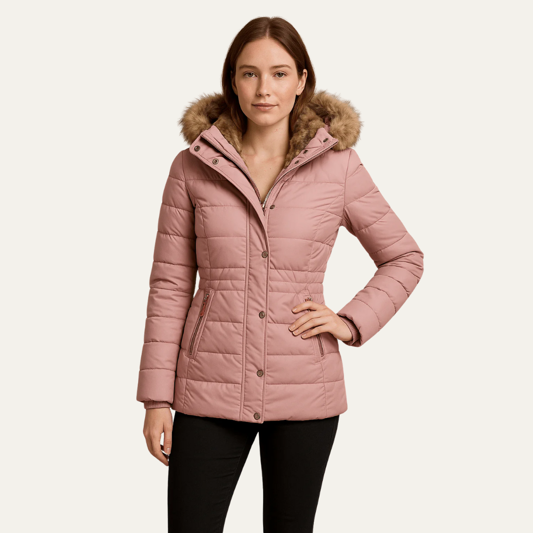 Warm Faux Fur Padded Winter Coat