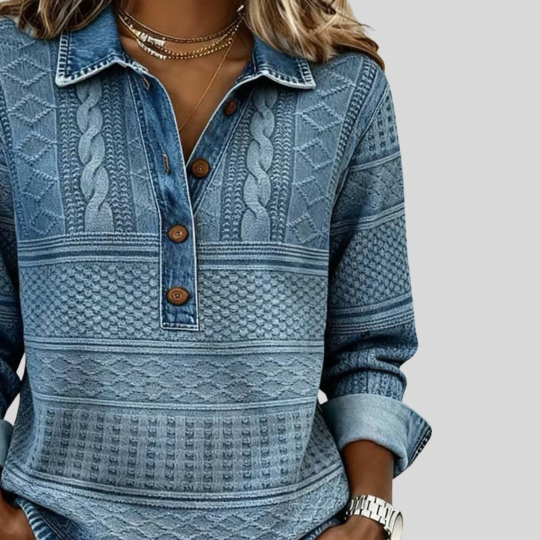 Soft Knit Crew Neck Casual Top