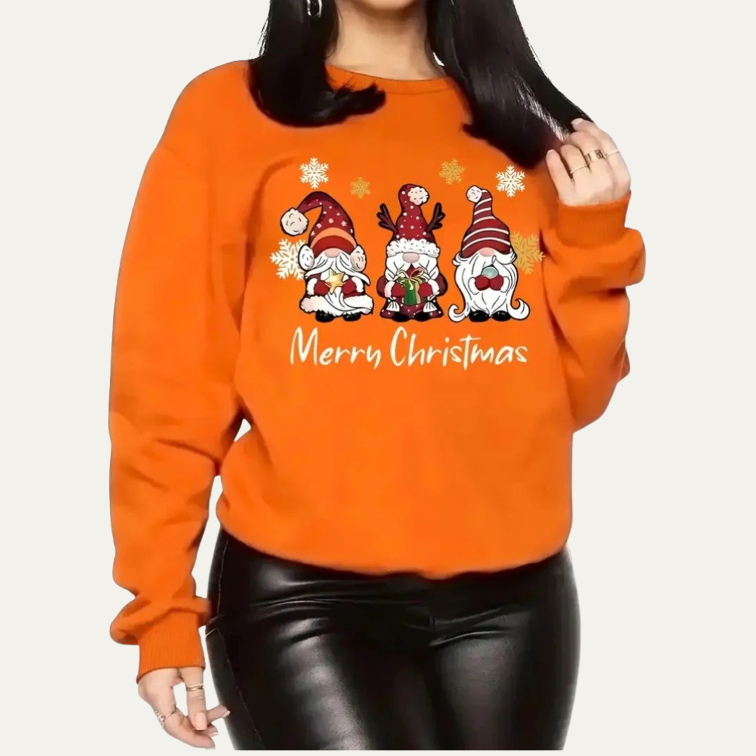 Fun Holiday Gnome Graphic Sweatshirt