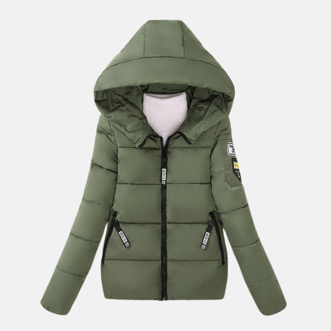 Soft Padded Women's Parka Coat with Hood