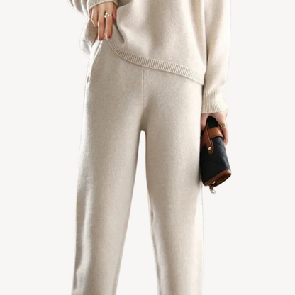 Relaxed Fit Knitted Sweater Set for Ladies