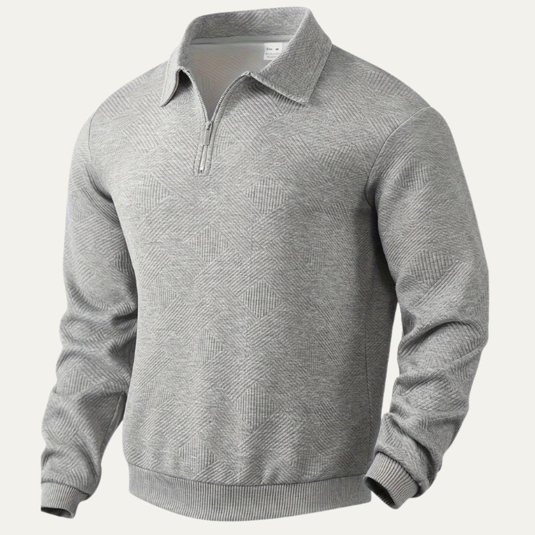 Men's Cable Knit Quarter Zip Sweater