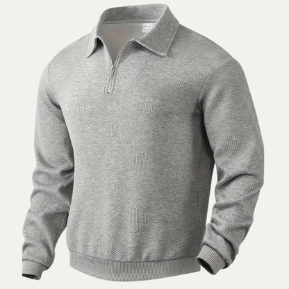 Men's Cable Knit Quarter Zip Sweater