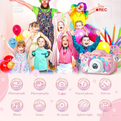 Fun Kids Digital Camera with 32GB Rechargeable Battery