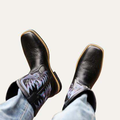 Rugged Tall Cowboy Riding Boots for Men