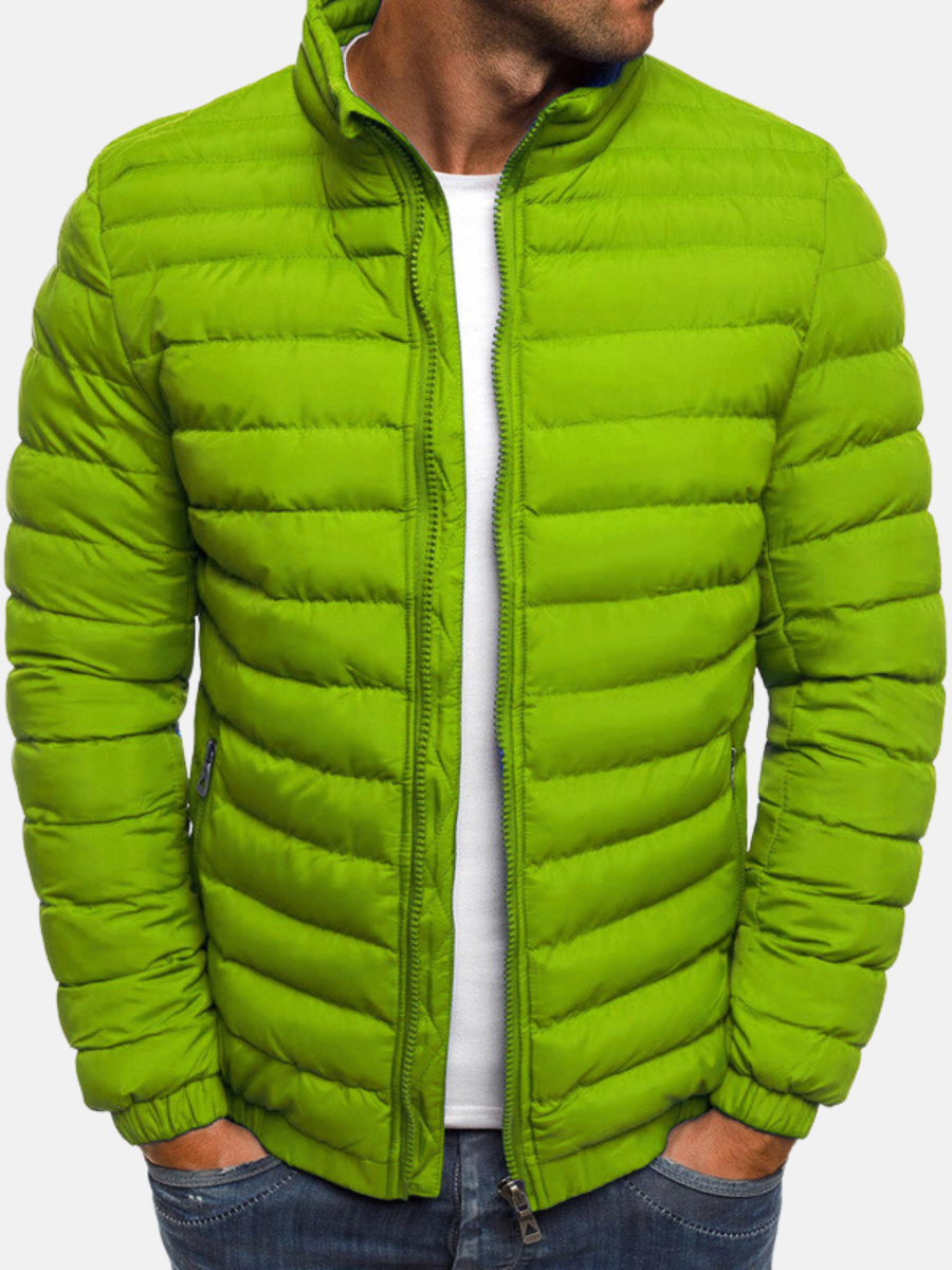 Thermal Mens Insulated Zip Up Coat with Hood