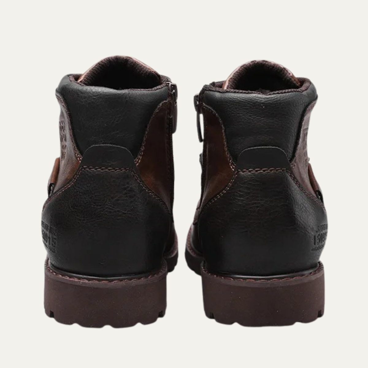 Rugged Men's Classic Leather Ankle Boots