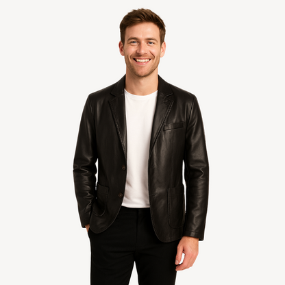 Classic Genuine Leather Coat Jacket