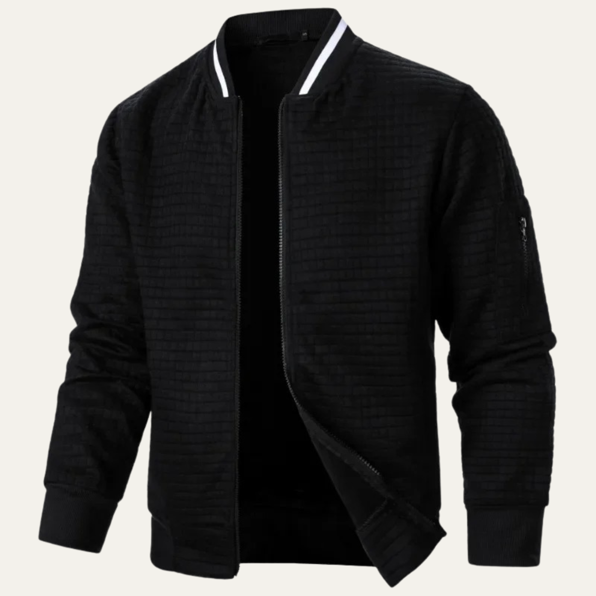 Slim Fit Quilted Men's Bomber Jacket