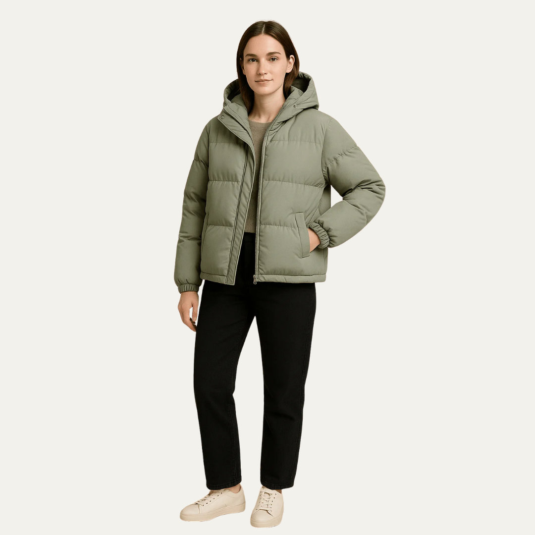 Relaxed Fit Women's Puffy Coat