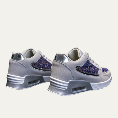 Shiny Glittery Womens Platform Sneakers
