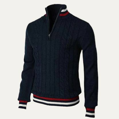 Men's Classic Patterned Crew Neck Sweatshirt