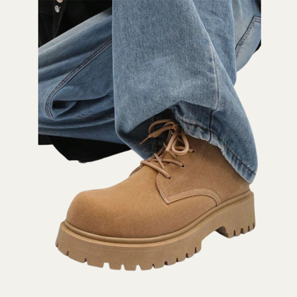 Classic Men's Leather Hiking Ankle Boots
